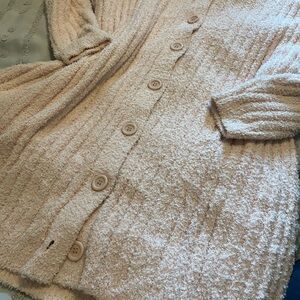 Cozy Cream Button-Up Sweater